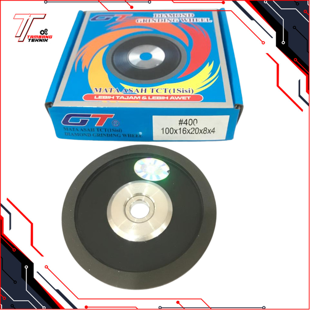 MATA ASAH / DIAMOND ASAH/ DIAMOND GRINDING WHEEL 1 SISI 4" #400 GT JAPAN