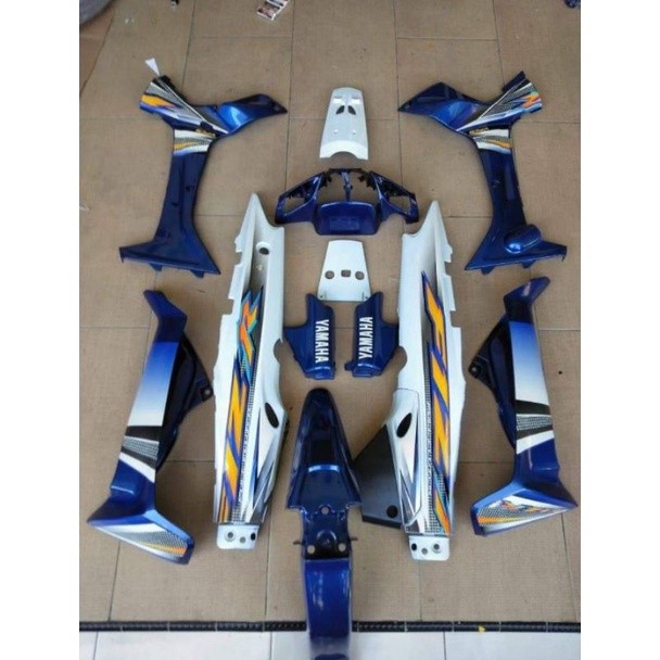 COVER BODY SET HALUS YAMAHA FIZ R F1Z R 2003-2005 BIRU PUTIH