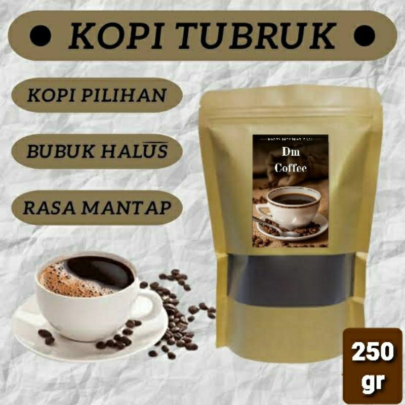 

Kopi Bubuk Tubruk Kemasan 250gr Asli Rasa Nikmat | Kopi Tubruk Original