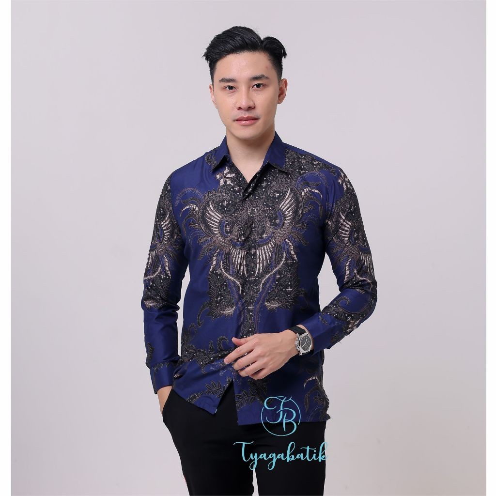 Bambee / Kemeja Batik Slimfit Lapis Furing Premium 1056 Tyaga Batik