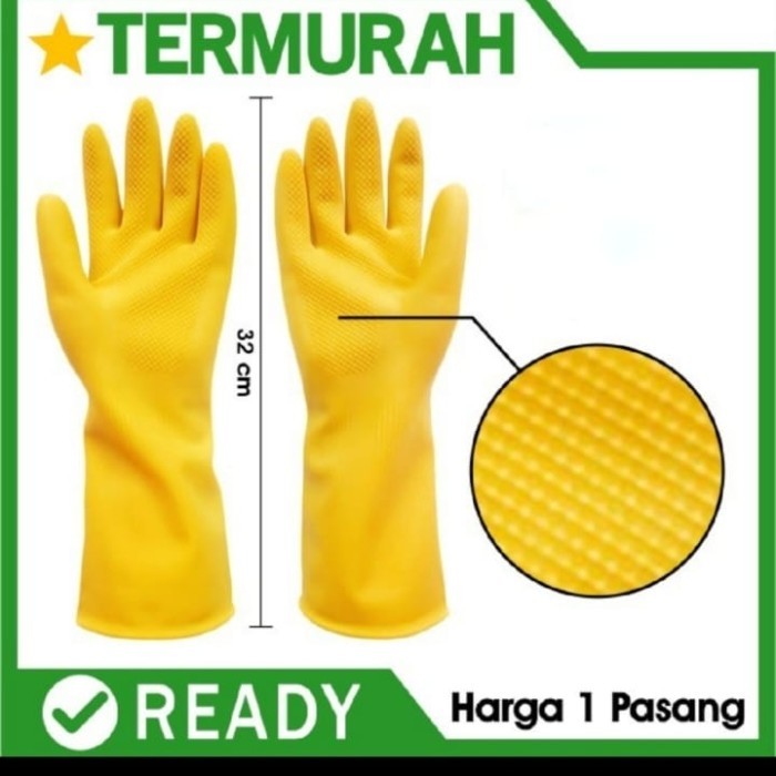 Sarung Tangan Karet Rubber / Sarung Tangan Safety Rubber Karet