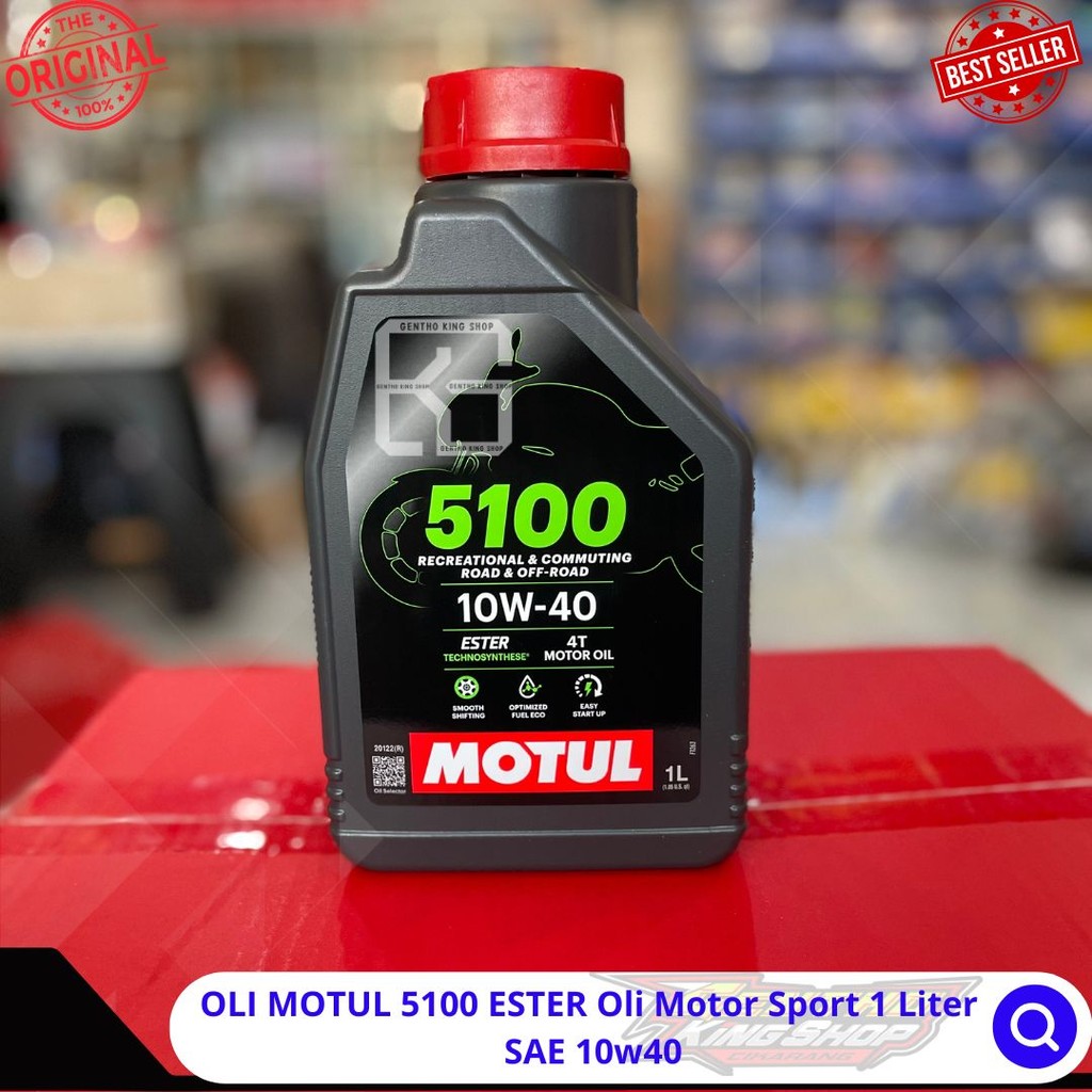 OLI MOTUL 5100 ESTER Oli Motor Sport 1 Liter  SAE 10w40 ORIGINAL