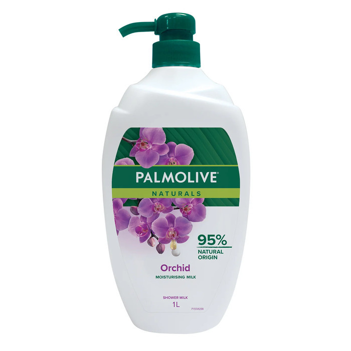 Palmolive Naturals Shower Milk 1L Body Wash Sabun Mandi Cair Botol 1 L - Orchid HOT
