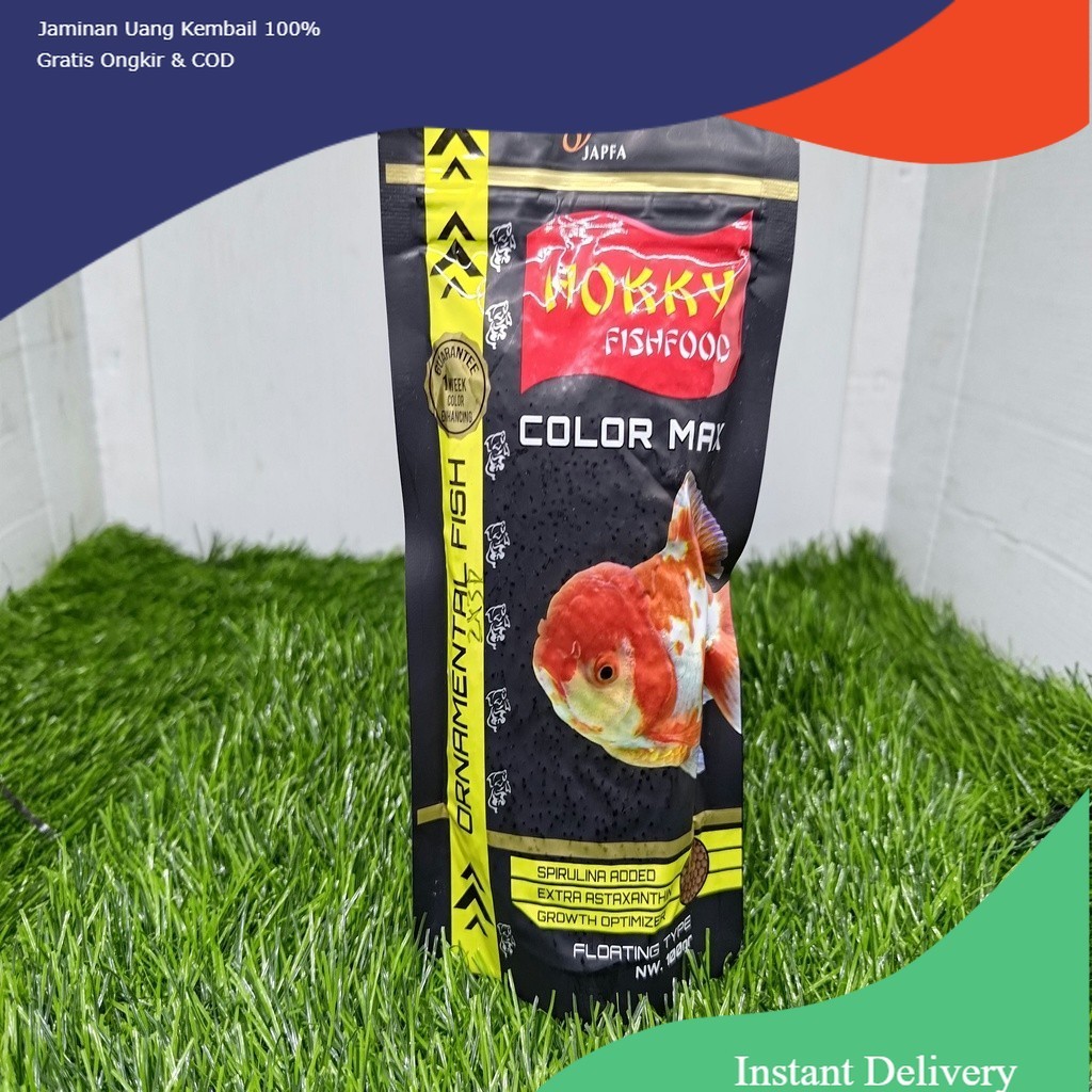Pelet Ikan Hias HOKKY Color Max 100gr Mini Floating Pelet Ikan Koki