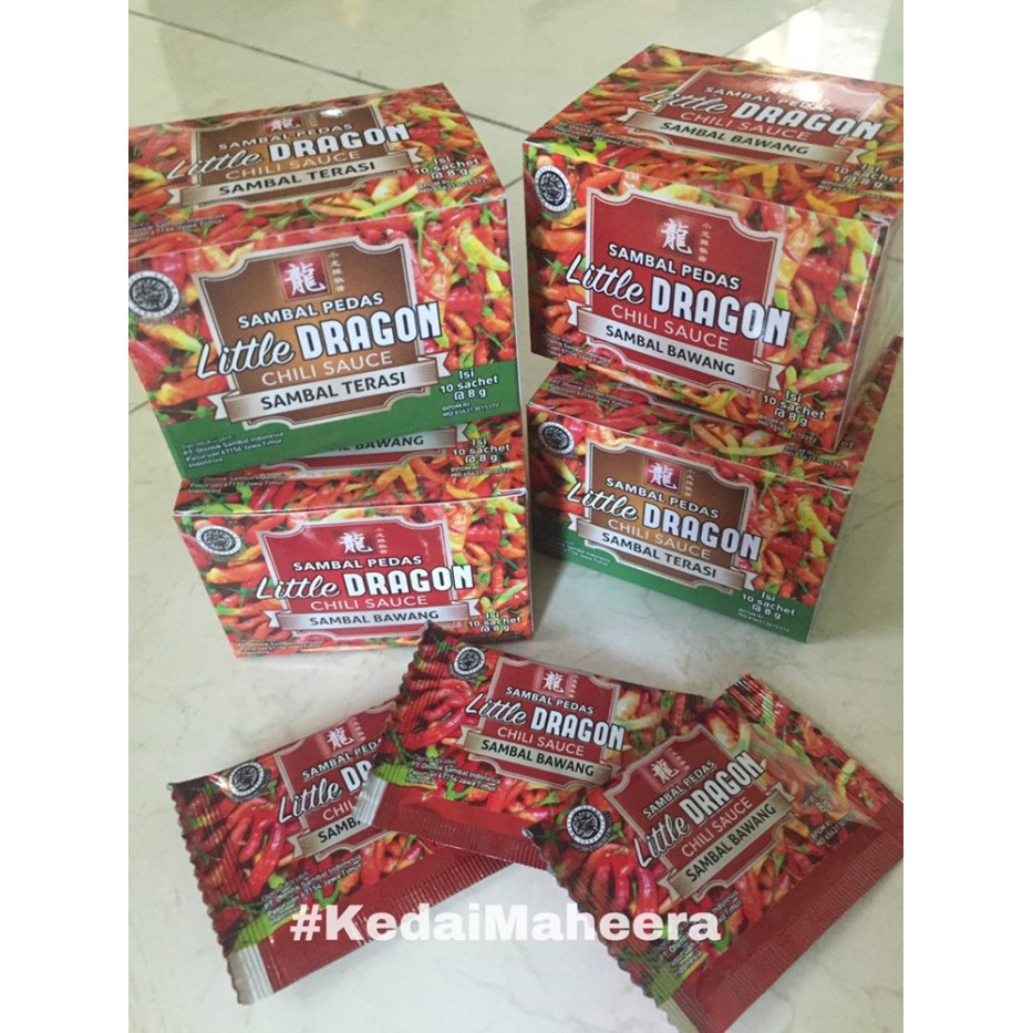 

✨TERLARIS -Sambal sachet bawang atau terasi little dragon chili sauce - Terasi
