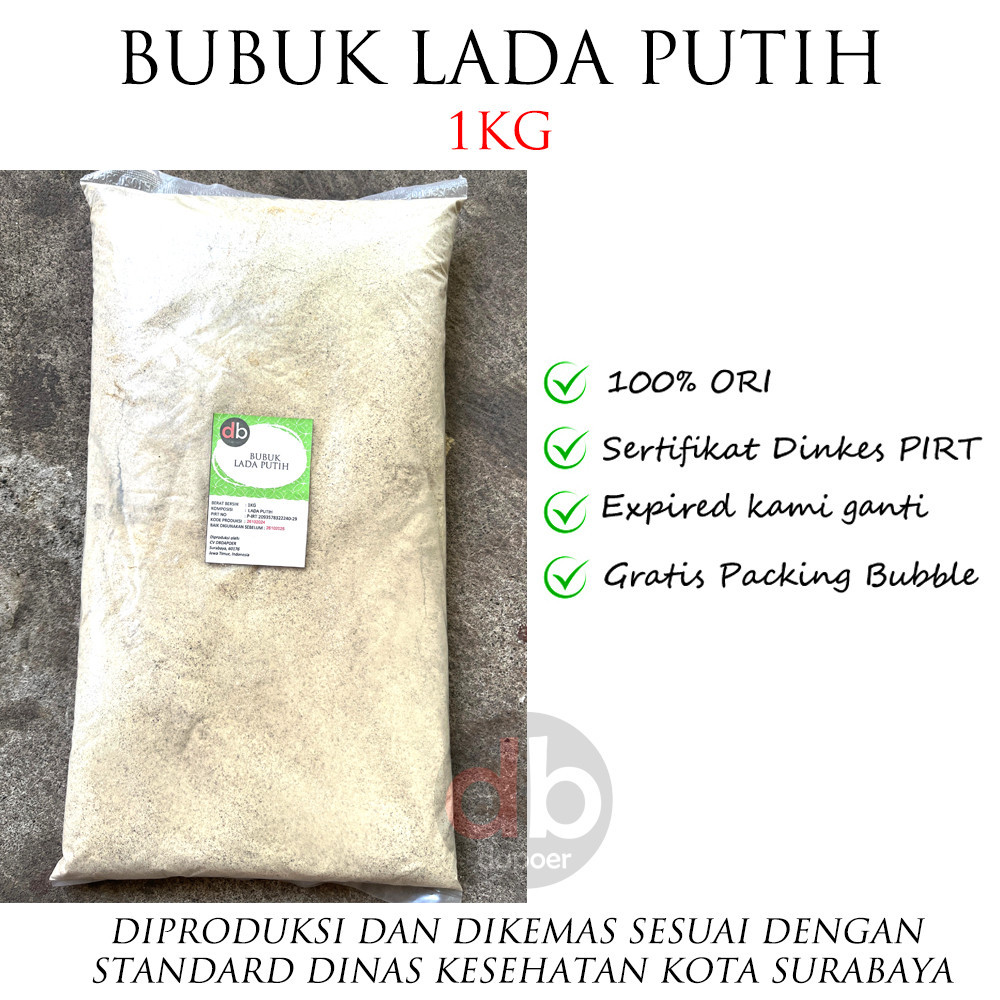 

Lada Putih 1kg Merica Putih