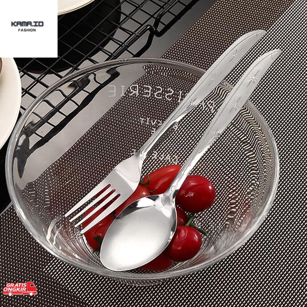 Peralatan Rumah / GRANDE 12 PCS SENDOK GARPU MAKAN STAINLESS STEEL LUSINAN TEBAL MURAH/PERALATAN DAP