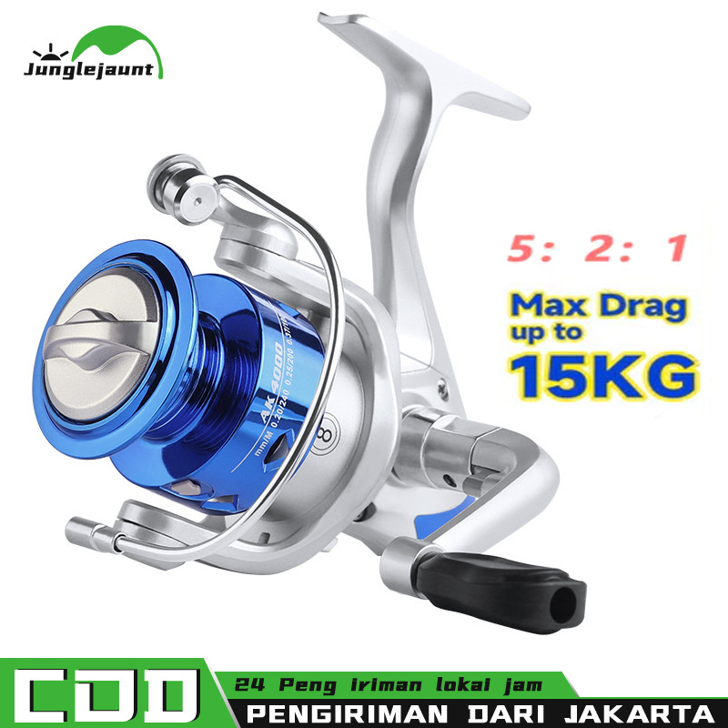 REEL PANCING METAL NX 14BB 1000 2000 3000 4000 6000 MAX DRAG 15KG reel pancing murah kuat fishing re