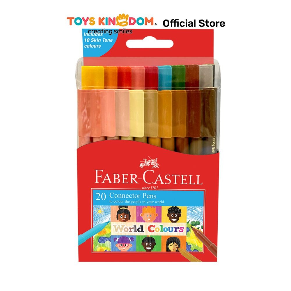 

Toys Kingdom Faber Castell Set 20 Pcs Spidol Connector World Color Spidol Warna Warni Colorful Marker Peralatan Mewarnai Perlengkapan Gambar