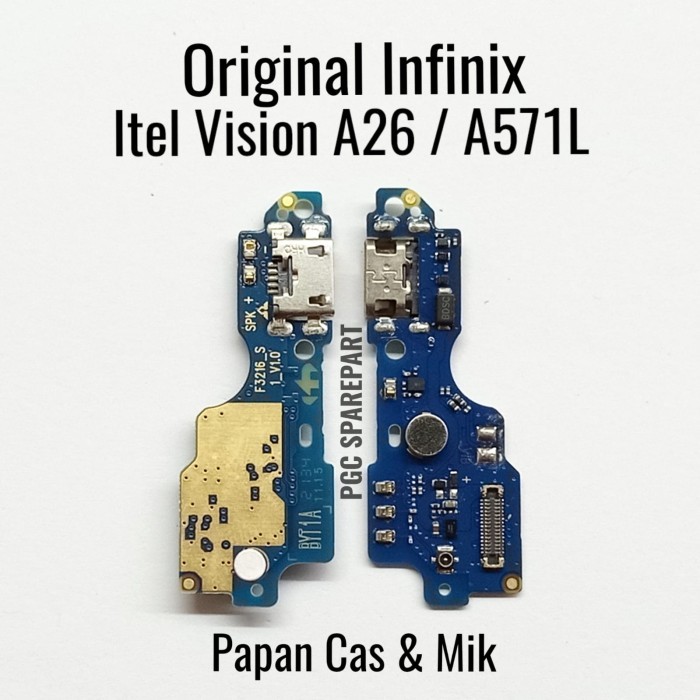 PSG99 Original Konektor Charger Mic Infinix Itel Vision A26 / A571L - PCB