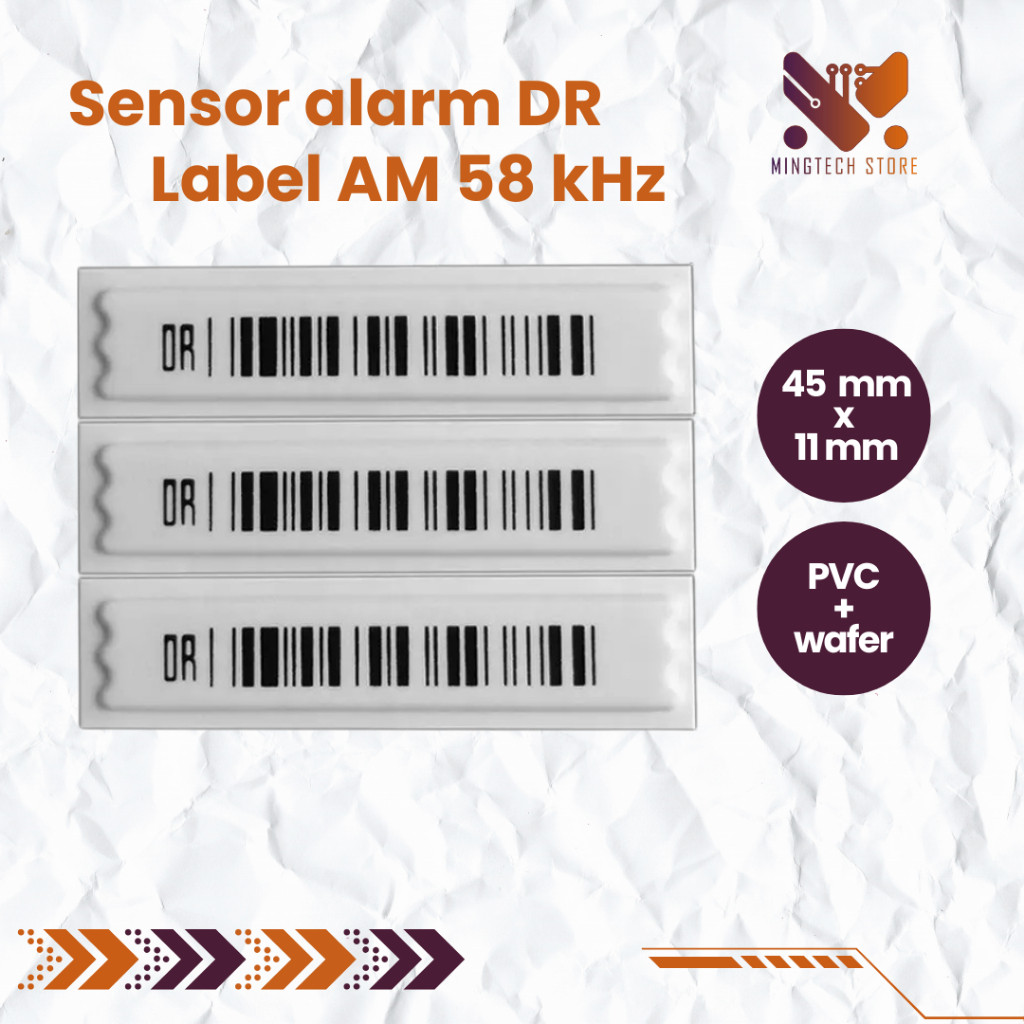 

Sensor Alarm DR Label AM 58 kHz | Sensor Alarm Anti Maling | Sensormatic Checkpoint For Security Ritel