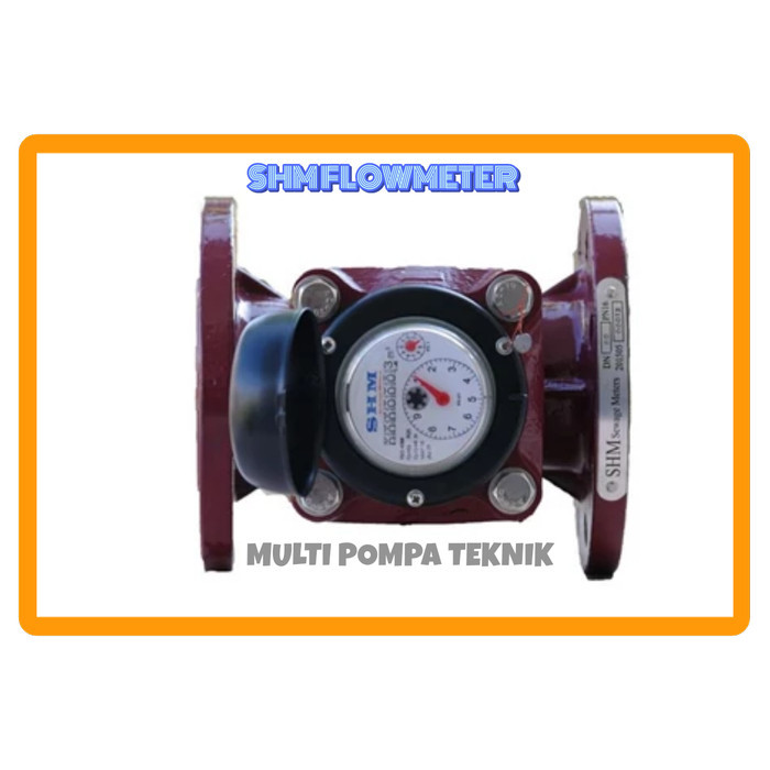 FLOW METER AIR LIMBAH SHM WATER METER AIR KOTOR 4IN FLOW METER SHM 4"