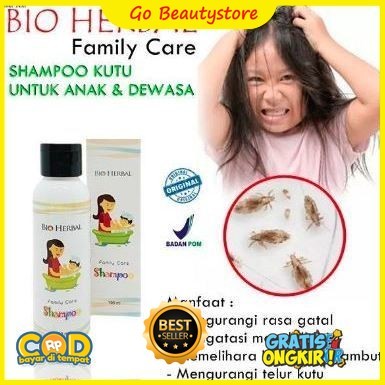 BIO HERBAL FAMILY CARE SHAMPO0 - BIO HERBAL SHAMPO KUTU 100ML - SHAMPOO KUTU DEWASA DAN ANAK