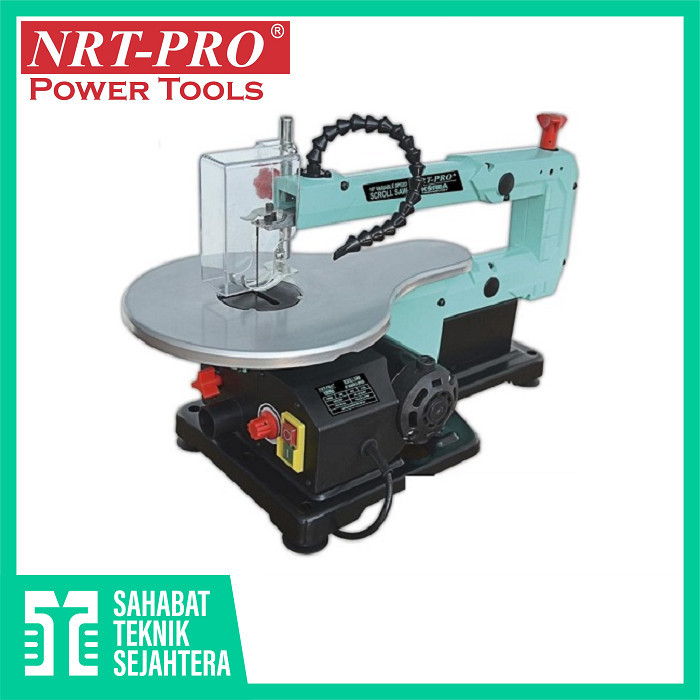 NRT-PRO Mesin Scroll Saw 16 Inch Gergaji Triplek Ukir Scrollsaw Jigsaw Duduk Jig Saw