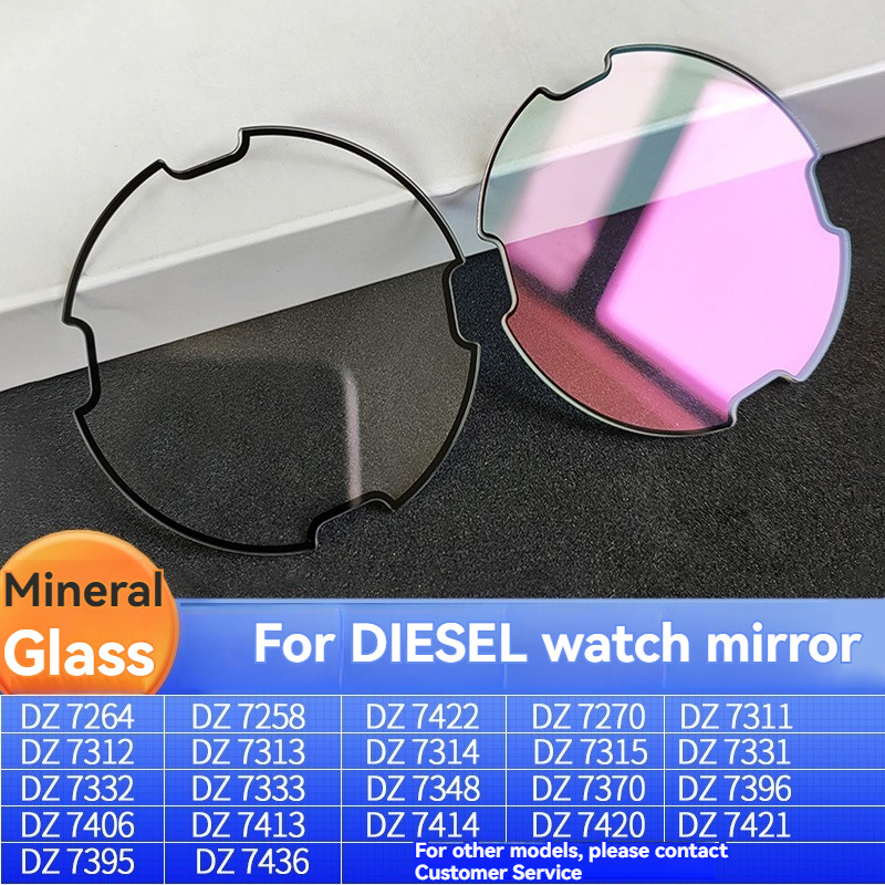For DIESEL DZ7331 DZ7395 DZ7396 DZ7406 DZ7413 DZ7370 DZ4413 DZ7314 Lens Wat Glass Mineral Surface Mi