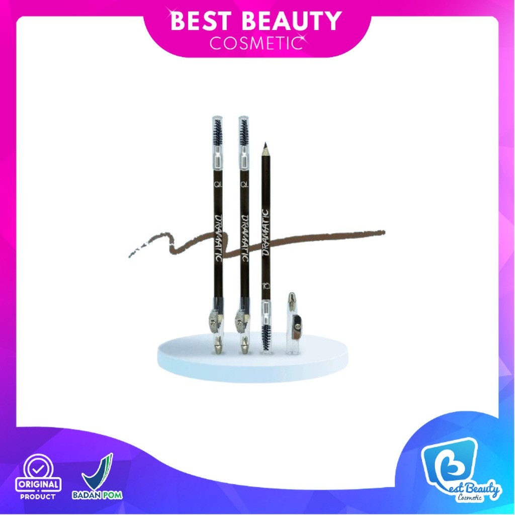 ★ BB ★  QL Cosmetic Dramatic Eyebrow Pencil Pensil Alis 2.5 gram