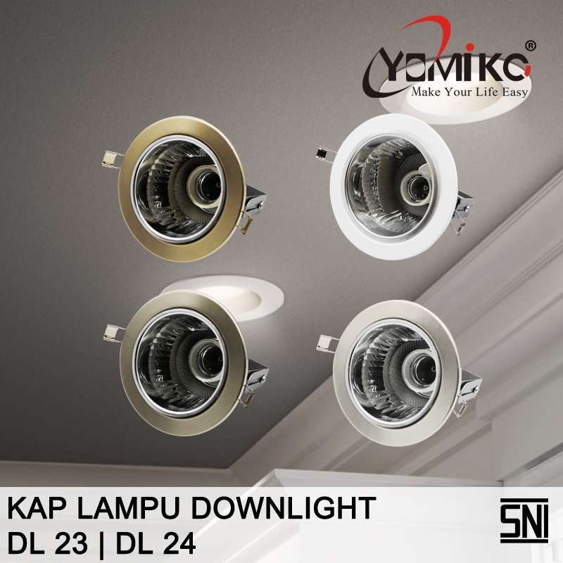 YOMIKO Downlight Kaki 2 / Kap Lampu Downlight 3.5" 4.5" INCH E27 TU2T