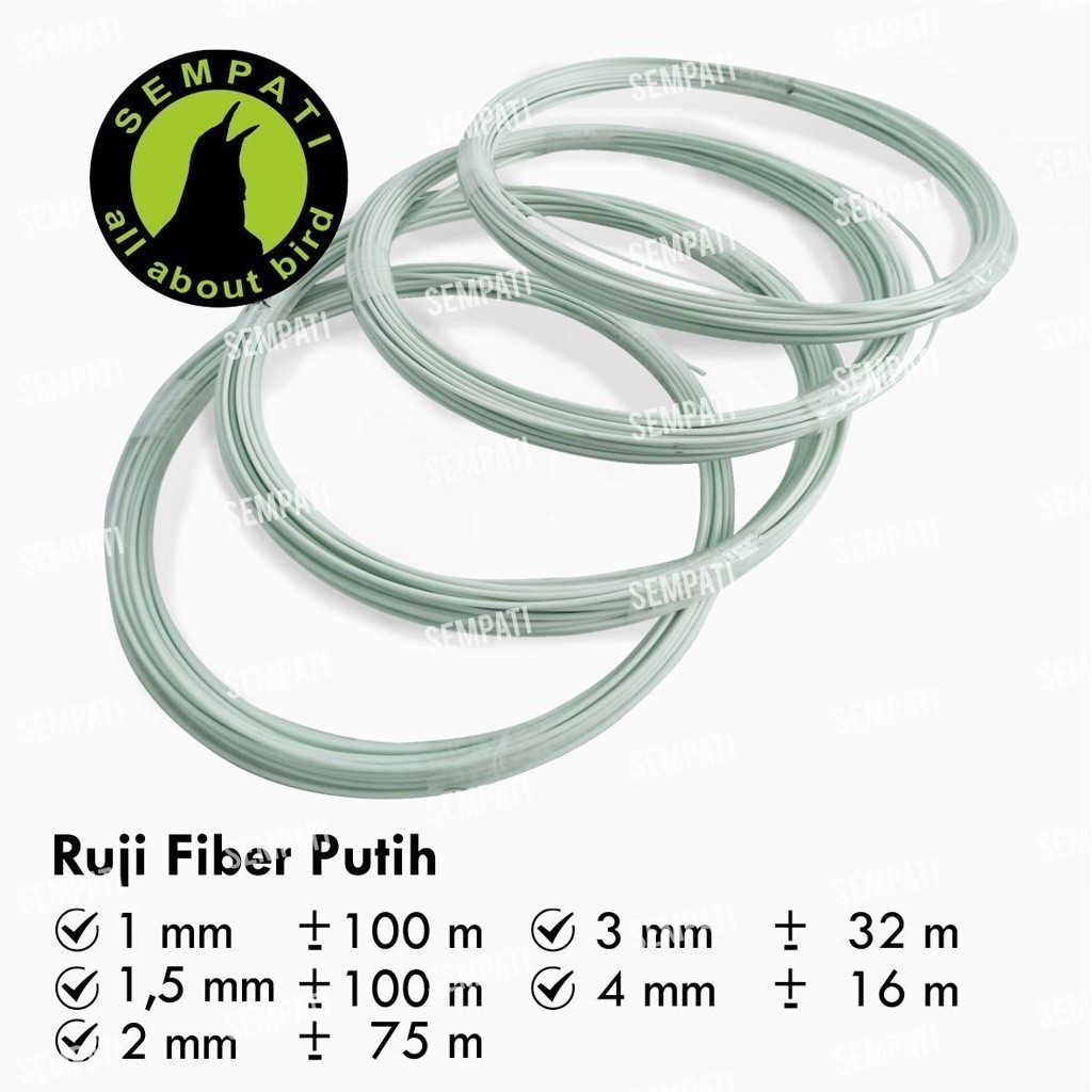 RK SEMPATI Ruji Jeruji Fiber Roll Gulung Ruji Sangkar Kandang Burung Murai Lovebird Kenari Kotak