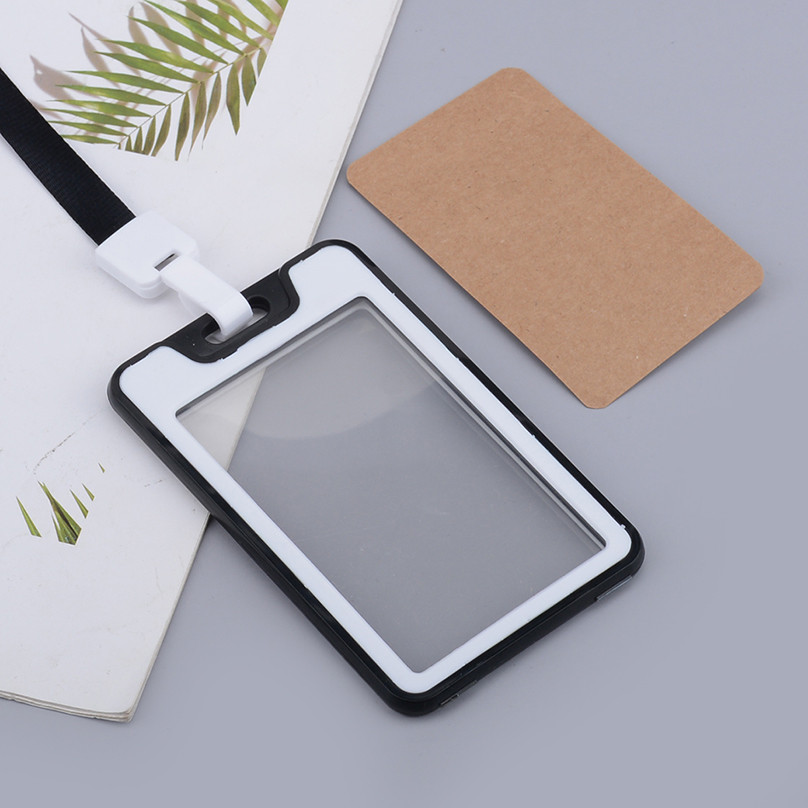 

Office Card Holder Work ID Card Holder Lanyard Protective Case Pendant Bus Bank Photocard Holder Office Supplies Card Holders