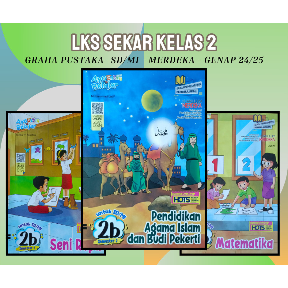 Buku LKS SEKAR GRAHA PUSTAKA SD MI Kelas 2 Merdeka Genap 2024 2025 - Promo Grosir