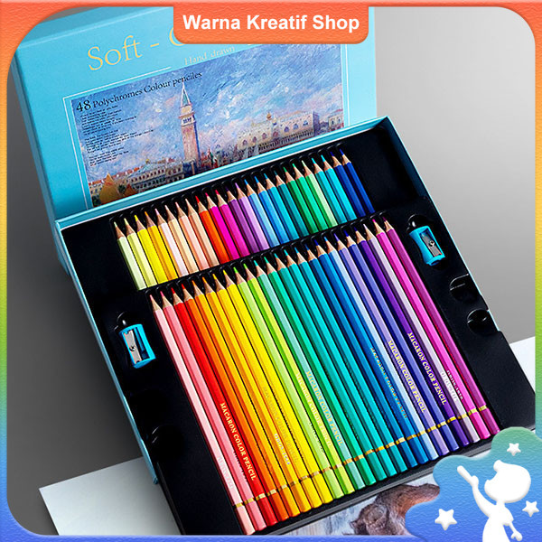 

High Grade Oil Pencil Color Pensil Warna Minyak 48 Warna JunDW