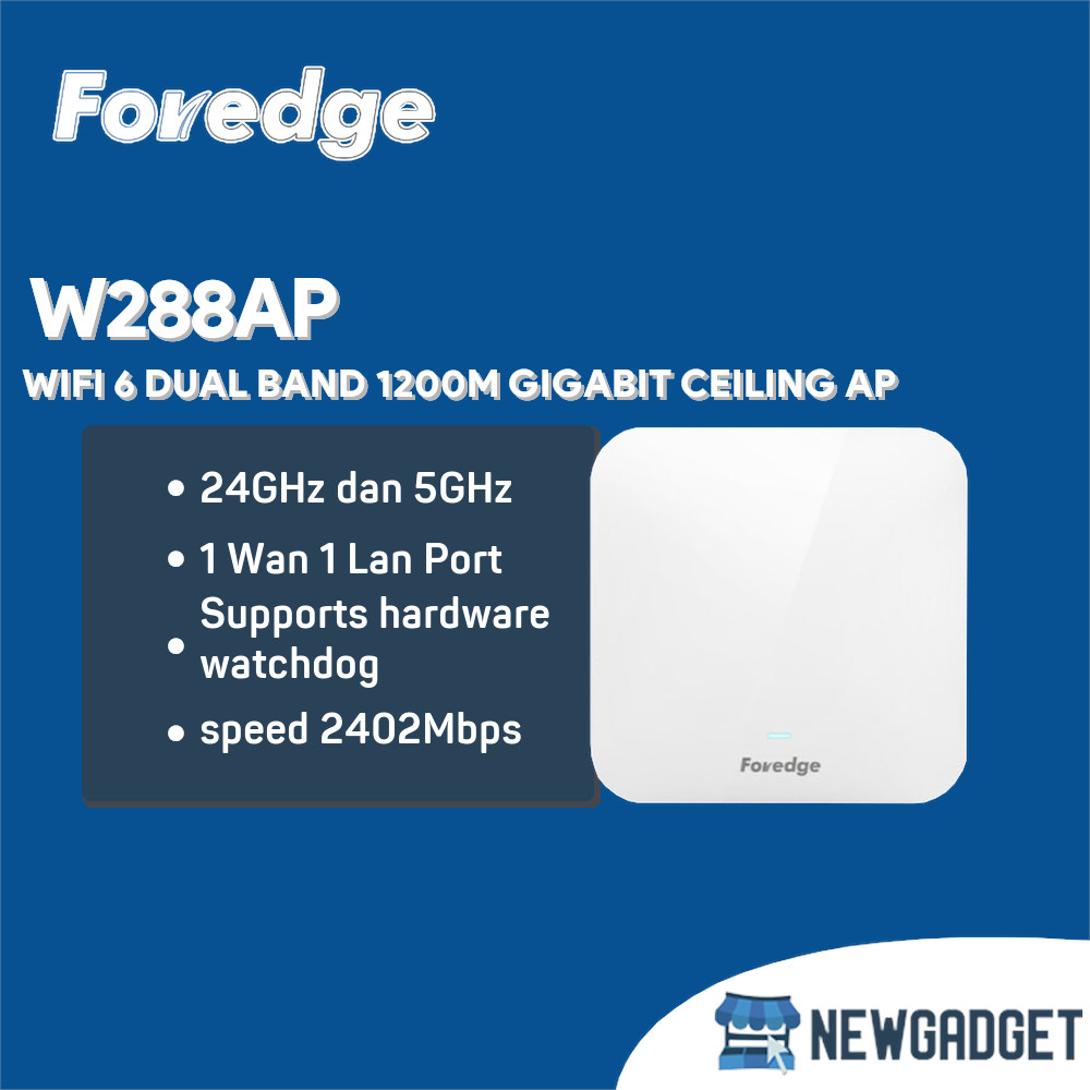 FOREDGE W288AP WIFI 6 DUAL BAND 1200M GIGABIT CEILING AP