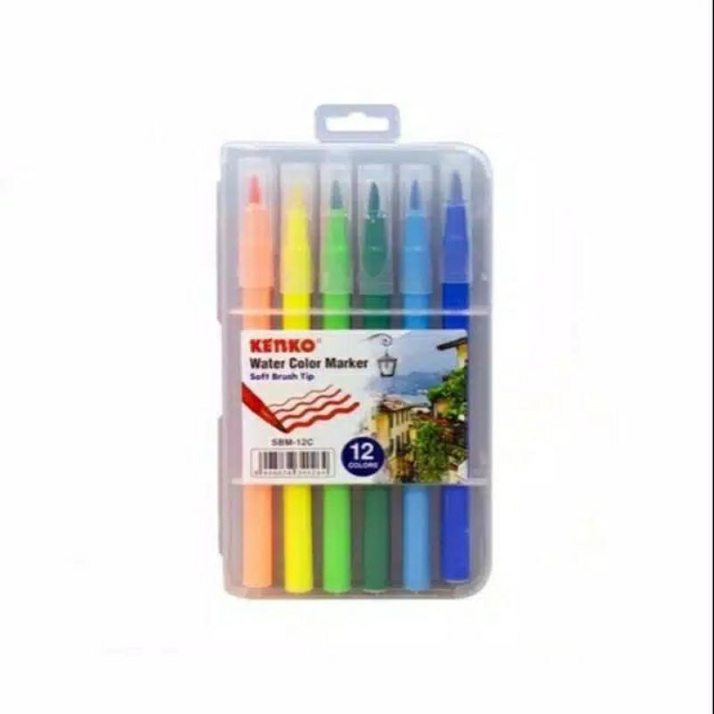 

Kenko SBM-12C spidol kuas watercolor soft brush tip pen marker