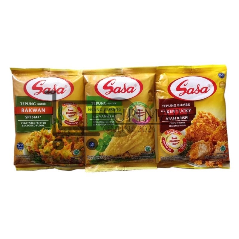 

SASA Tepung Bumbu Kentucky Ecer/ Sasa Tepung Bumbu Pisang Goreng Ecer / Sasa Tepung Bumbu Bakwan Ecer