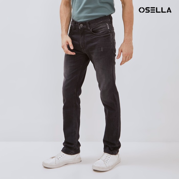 Osella Paul Slim FIt Jeans In Grey Wash Denim 208O400741 | Celana Jeans Pria