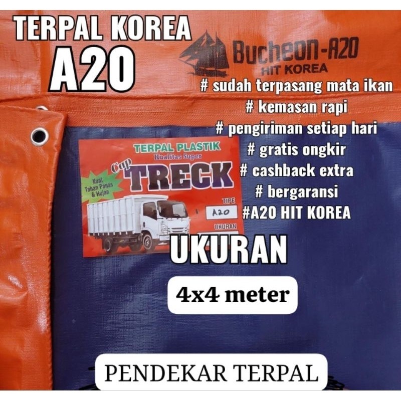 DISTRIBUTOR terpal TERPAL KOREA A20 UKURAN 4x4 METER