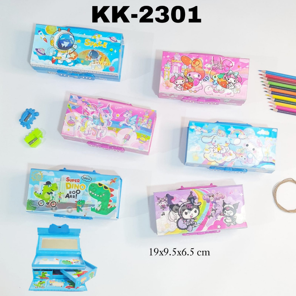 

SOS Kotak Pensil Karton Kode 3 tingkat / Tempat Pensil / Pencil Case/Tepak