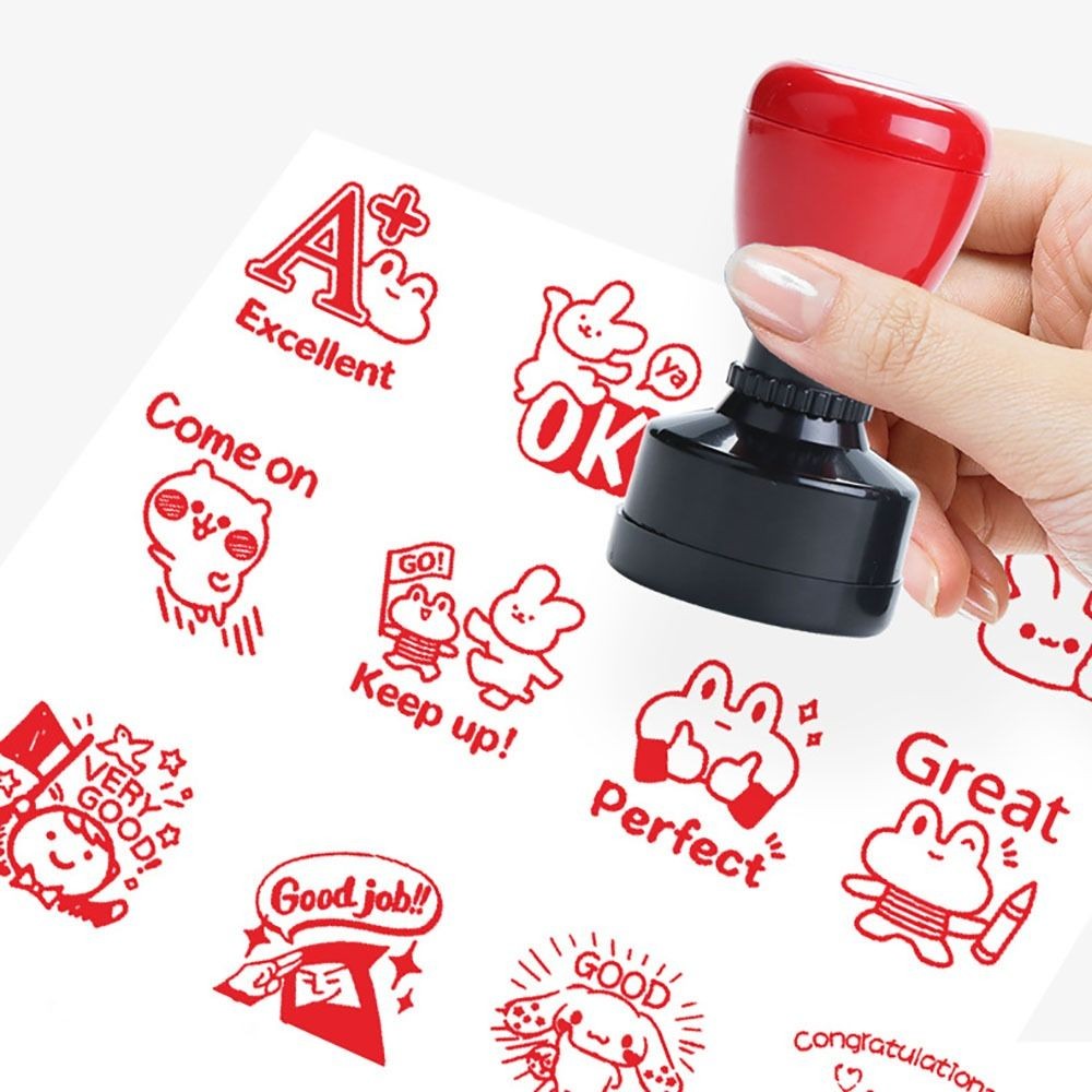 

Durable Praises Emoticons Teacher Encourage Stamp DIY Scrapbooking Seal Comments Seal Teacher Supplies Praise Stamps