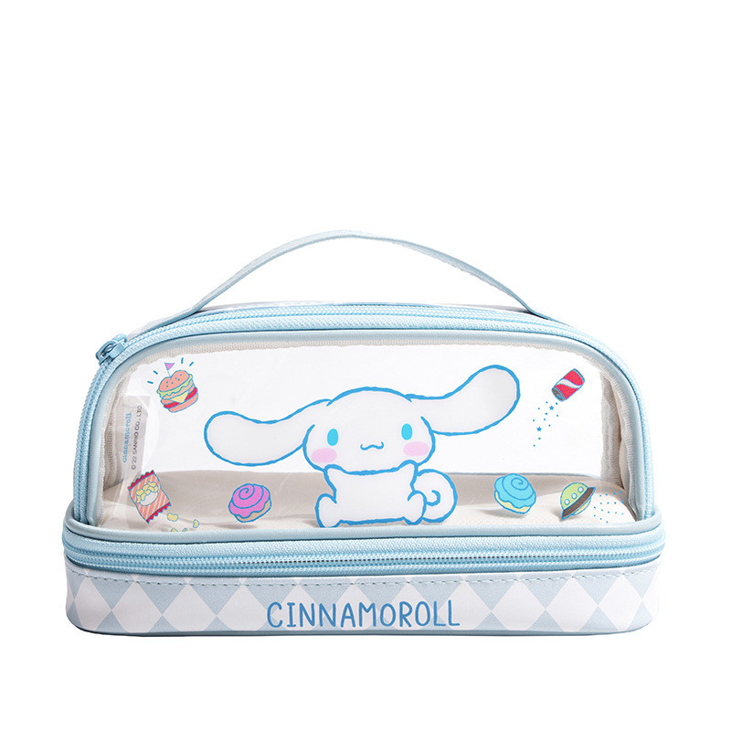 

Original Sanrio Hello Kitty Pencil Bags Case Kuromi My Melody Cinnamoroll Cartoon Stationery Box Kids School Supplies Korean