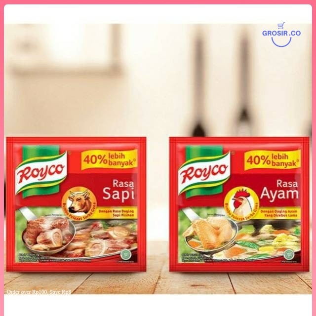 

Grosir Royco Kemasan Renceng Rasa Ayam Dan Sapi Bumbu Penyedap Rasa Serbaguna