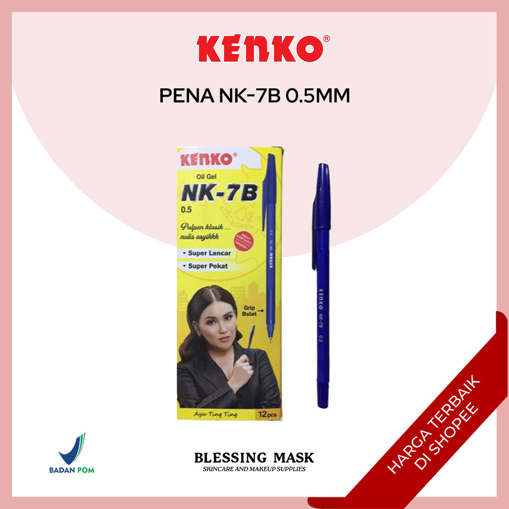 

KENKO Ball Pen / Pulpen / Pena Kenko NK-7B 1BOX | 12pcs | Atk Blessingmask