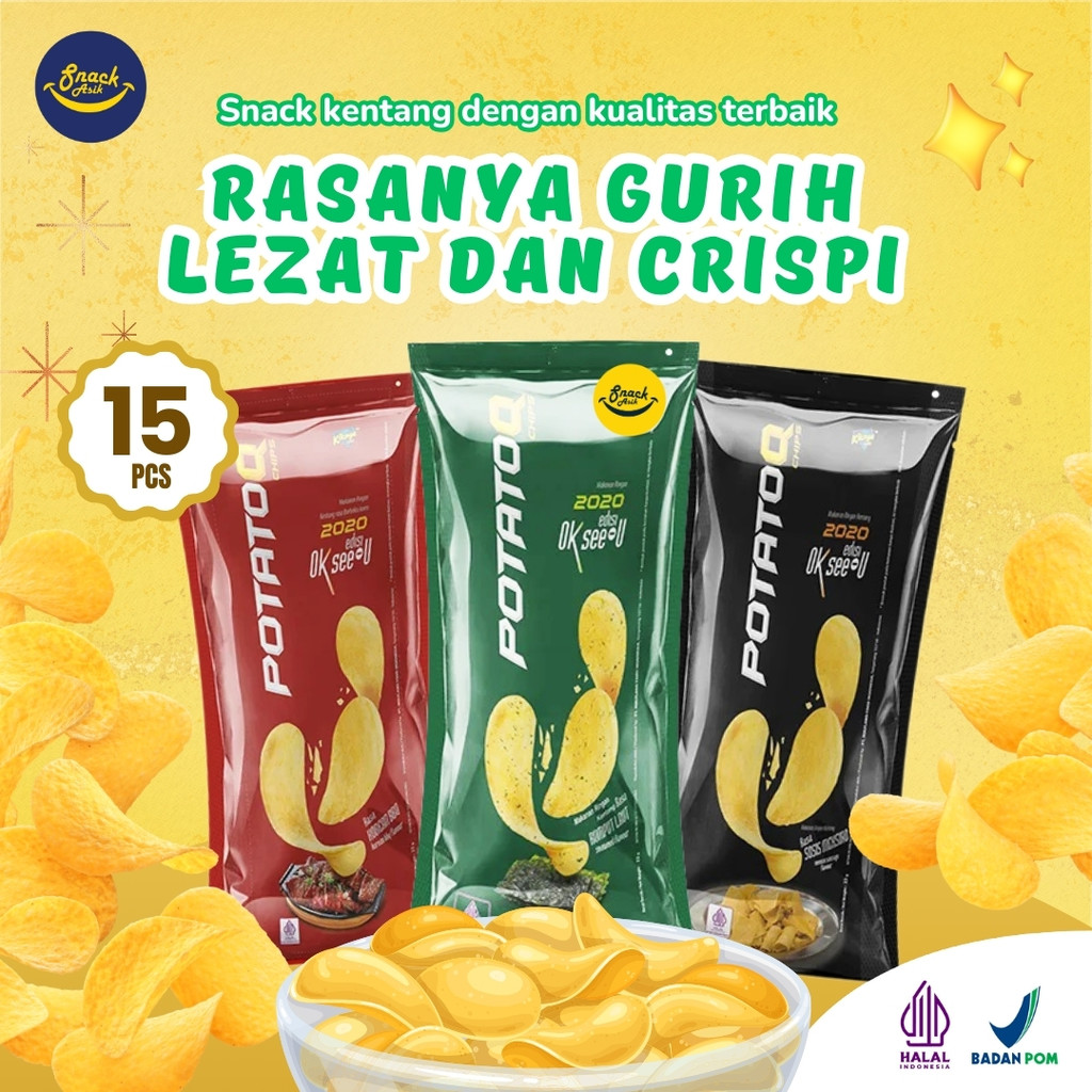 

15 PCS POTATO-Q RUMPUT LAUT KOREAN BBQ SOSIS JUMBO MEKSIKO 22g