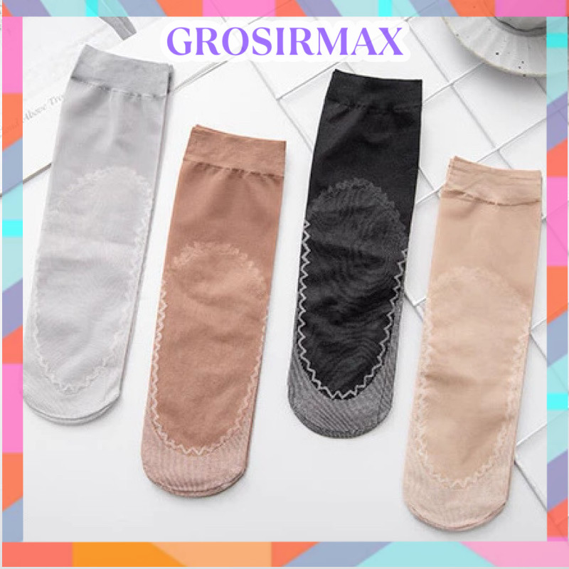 COD Makassar Kaos Kaki Stocking Pendek Wanita Anti Slip / Kaos Kaki Wanita Model Stocking / Kaos Kak
