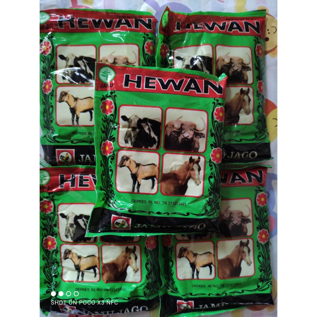 Jamu Hewan cap Jago isi 5
