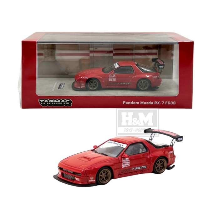 Tarmac Works Pandem Mazda RX-7 FC3S Red