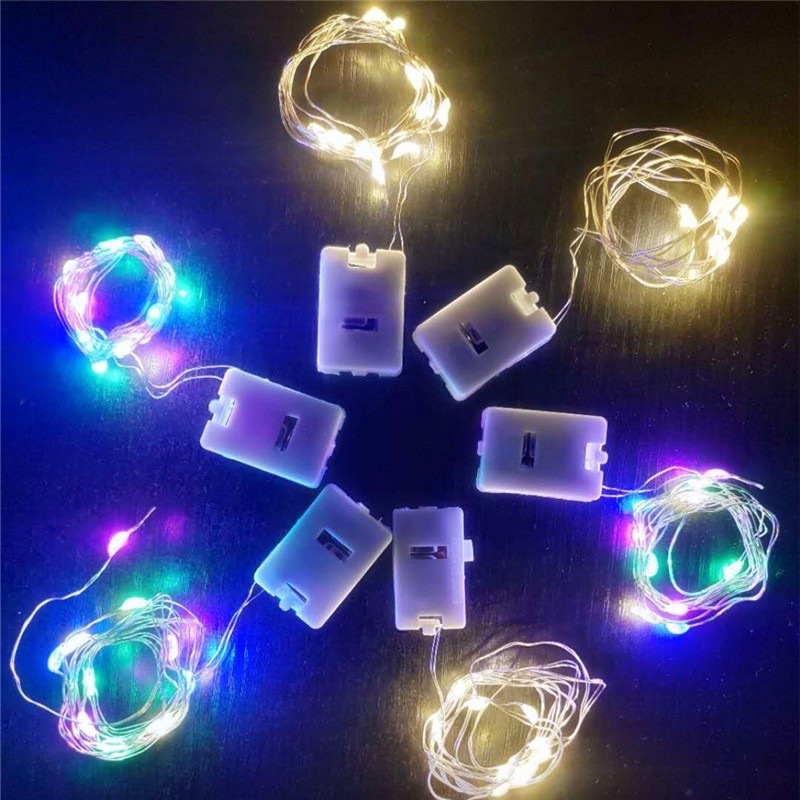 Lampu natal 8 mode nyala christmas tree snow salju bintang hati anggur love lamp 5m 10m premium twin