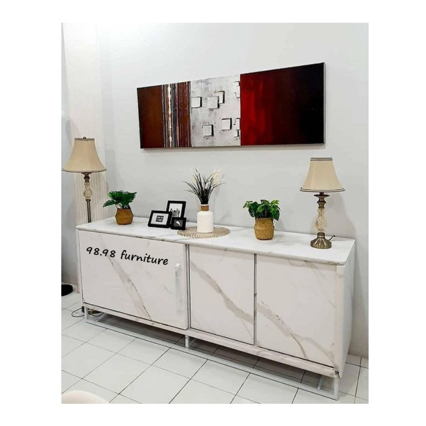 [MYMEBEL88] Meja TV CR Marble 200 / Buffet / Sideboard