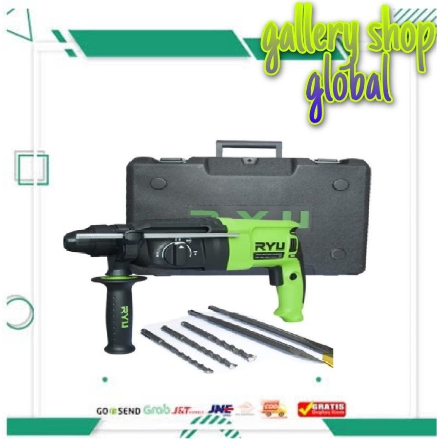 TEKIRO RYU MESIN BOR BETON BOBOK RYU RRH 26 SDS PLUS/ROTARY HAMMER