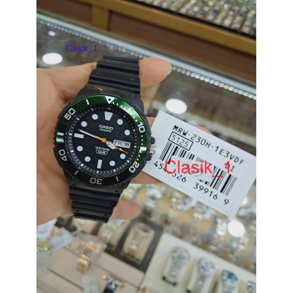Original 100%!! CASIO MRW-230H-1E3VDF Jam Tangan Pria Analog MRW230H MRW-230H-1E3 Garansi Resmi