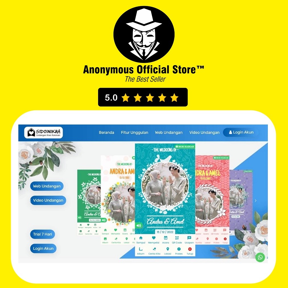 SOURCE CODE WEBSITE UNDANGAN ONLINE DIGITAL KEKINIAN SIDOINIKAH V3 PERNIKAHAN SI DOI NIKAH PREMIUM L