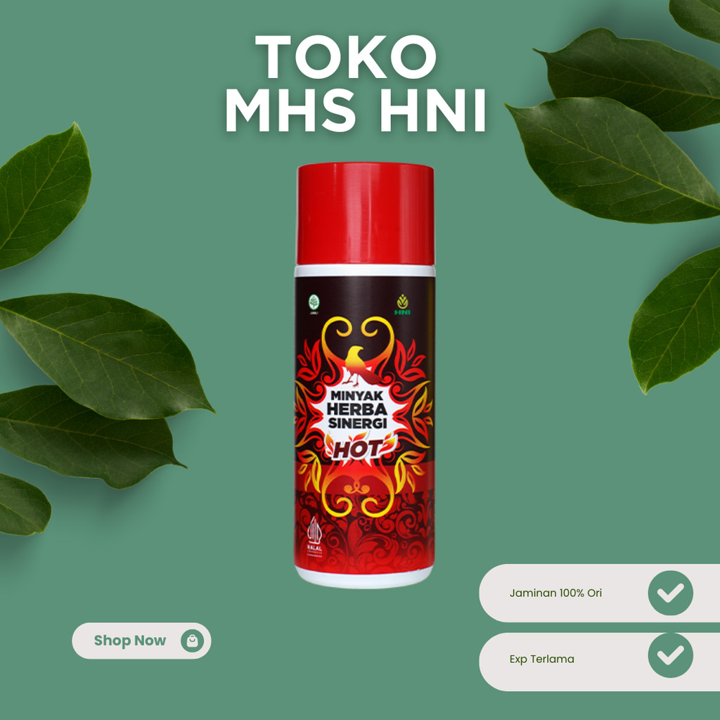 Minyak Herba Sinergi (HOT) 100 ml Original HNI minyak Gosok Obati Pegal Linu . By Toko Herbal