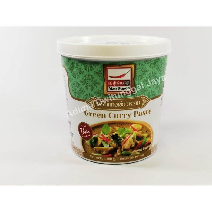 

Green Curry Paste (Tube) Mae Supen 400 gr / Bumbu Kari Instan / Bumbu
