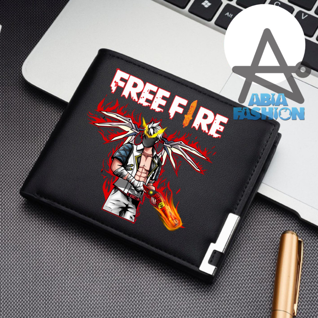 Dompet Wallet FREE FIRE dompet kulit sintetis FREE NAMA