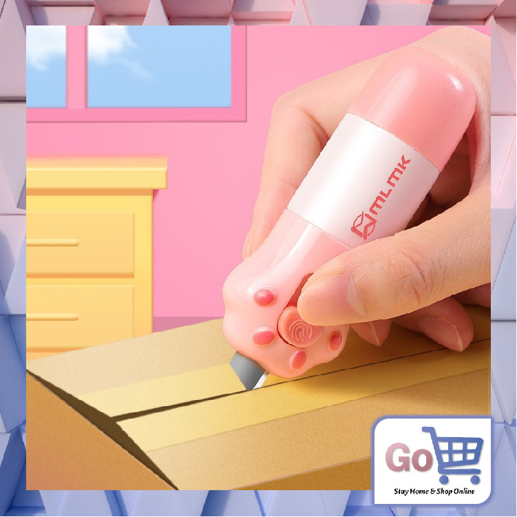 

Go - 1253 Cutter & Penghapus Informasi Data 2 in 1 / Pembuka Paket / Receipt Remover /Hapus Resi