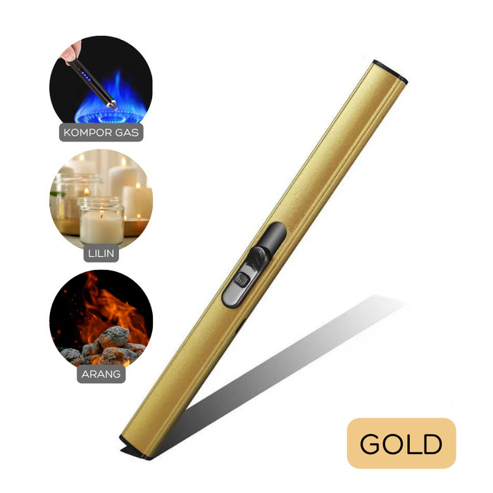 Pemantik Gas Korek Api Kompor Gas | Portable Electronic Igniter - GOLD#JL861