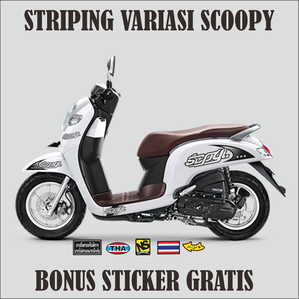 STRIPING VARIASI SCOOPY 2018 VARIASI STRIPING MOTOR SCOOPY 2018